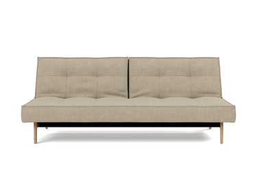 Splitback Eik sovesofa i 356 Taura Sand, set forfra