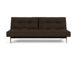 Splitback Eik sovesofa i 358 Taura Chocco, set forfra