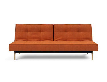 Splitback Eik sovesofa i 412 Esina Rust, set forfra