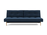 Splitback Eik sovesofa i 414 Esina Indigo Blue, set forfra