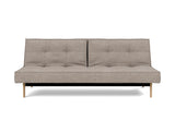 Splitback Eik sovesofa i 472 Yuveno Warm Grey, set forfra