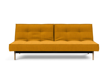 Splitback Eik sovesofa i 507 Elegance Burned Curry, set forfra