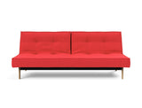 Splitback Eik sovesofa i 511 Elegance Red, set forfra