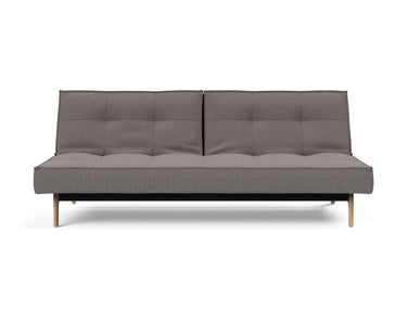 Splitback Eik sovesofa i 521 Mixed Dance Grey, set forfra