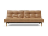 Splitback Eik sovesofa i 551 Faunal Brown, set forfra