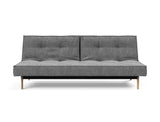Splitback Eik sovesofa i 563 Twist Charcoal, set forfra