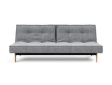 Splitback Eik sovesofa i 565 Twist Granite, set forfra
