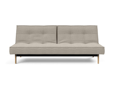Splitback Eik sovesofa i 579 Kenya Gravel, set forfra
