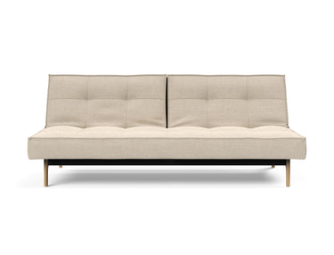 Splitback Eik sovesofa i 586 Phobos Latte, set forfra