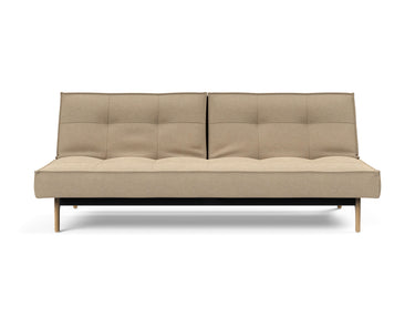 Splitback Eik sovesofa i 587 Phobos Mocha, set forfra