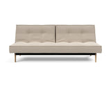 Splitback Eik sovesofa i 612 Blida Sand Grey, set forfra