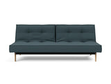 Splitback Eik sovesofa i 851 Mahoga Dark Blue, set forfra