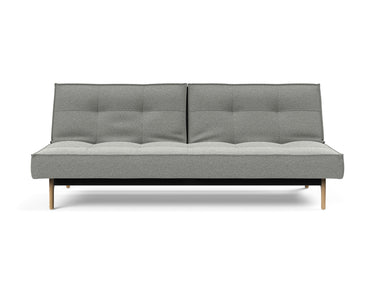 Splitback Eik sovesofa i 853 Mahoga Dove Grey, set forfra