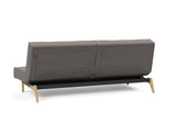 Splitback Eik sovesofa i 521 Mixed Dance Grey, set skråt bagfra