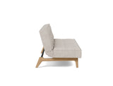 Splitback Eik sovesofa i 471 Yuveno Sand, set fra siden