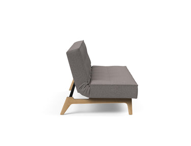 Splitback Eik sovesofa i 521 Mixed Dance Grey, set fra siden