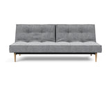 Splitback Styletto Light Wood sovesofa i 565 Twist Granite, set forfra