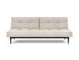 Splitback Styletto Black Wood sovesofa i 280 Avella Sand, set forfra