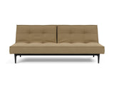 Splitback Styletto Black Wood sovesofa i 860 Yogia Olive Brown, set forfra