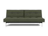 Splitback Chrome sovesofa i 353 Taura Forest, set forfra