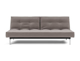 Splitback Chrome sovesofa i 418 Esina Truffle, set forfra