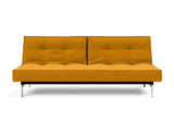 Splitback Chrome sovesofa i 507 Elegance Burned Curry, set forfra