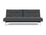 Splitback Chrome sovesofa i 894 Mozart Grey Bronze, set forfra