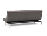 Splitback Chrome sovesofa i 521 Mixed Dance Grey, set skråt bagfra