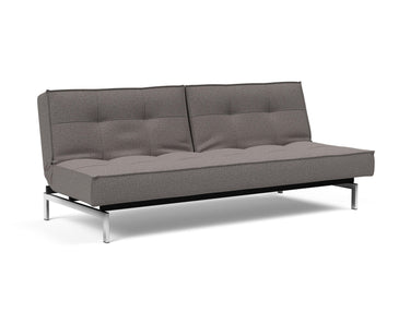 Splitback Chrome sovesofa i 521 Mixed Dance Grey, set skråt forfra
