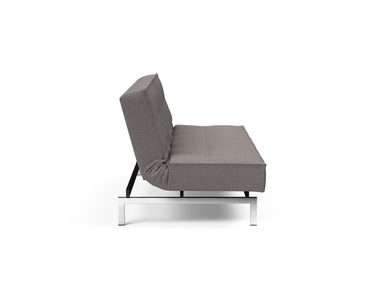 Splitback Chrome sovesofa i 521 Mixed Dance Grey, set fra siden