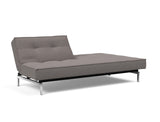Splitback Chrome sovesofa i 521 Mixed Dance Grey, med den ene ryghalvdel lagt ned