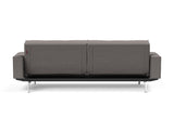 Splitback Chrome sovesofa med armlæn i 521 Mixed Dance Grey, set bagfra