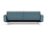 Splitback Chrome sovesofa med armlæn i 525 Mixed Dance Light Blue, set bagfra