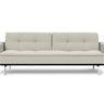 Dublexo Chrome sovesofa med armlæn i 527 Mixed Dance Natural, set forfra