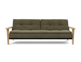 Dublexo Frej sovesofa i 316 Cordufine Pine Green, set forfra