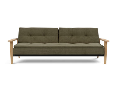 Dublexo Frej sovesofa i 316 Cordufine Pine Green, set forfra