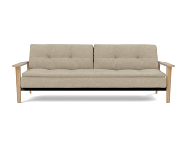 Dublexo Frej sovesofa i 356 Taura Sand, set forfra