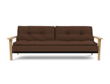 Dublexo Frej sovesofa i 359 Taura Cappuccino, set forfra