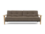 Dublexo Frej sovesofa i 411 Esina Cedar Brown, set forfra