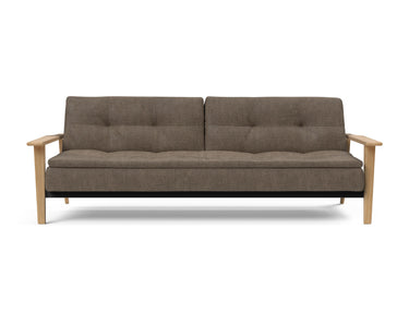 Dublexo Frej sovesofa i 411 Esina Cedar Brown, set forfra