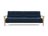 Dublexo Frej sovesofa i 414 Esina Indigo Blue, set forfra