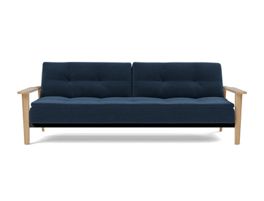 Dublexo Frej sovesofa i 414 Esina Indigo Blue, set forfra