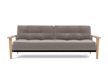Dublexo Frej sovesofa i 418 Esina Truffle, set forfra
