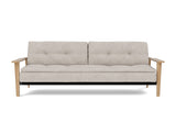 Dublexo Frej sovesofa i 471 Yuveno Sand, set forfra