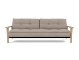 Dublexo Frej sovesofa i 472 Yuveno Warm Grey, set forfra