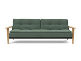 Dublexo Frej sovesofa i 518 Elegance Green, set forfra