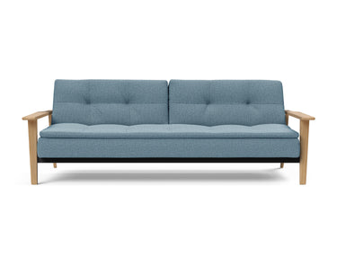 Dublexo Frej sovesofa i 525 Mixed Dance Light Blue, set forfra