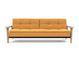 Dublexo Frej sovesofa i 536 Bouclé Ochre, set forfra