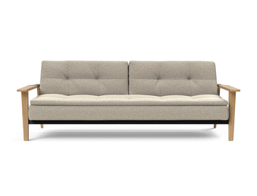 Dublexo Frej sovesofa i 539 Bouclé Beige, set forfra