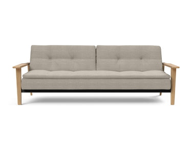 Dublexo Frej sovesofa i 579 Kenya Gravel, set forfra
